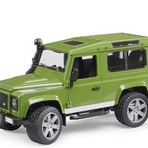 NIB Bruder Land Rover Defender Rigid Drawbar Trailer Jcb Micro Excavator